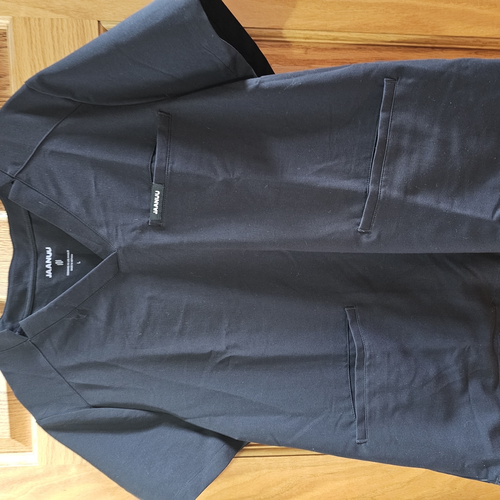 Jaanuu Black Scrub Top